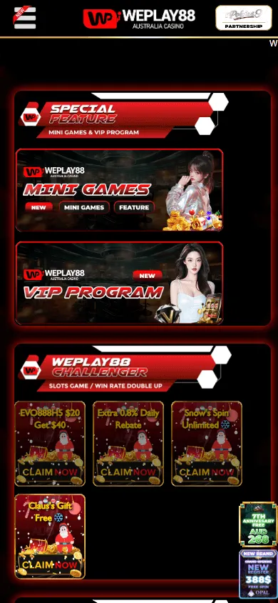 Weplay88 mobile promotions area with bonus and Lucky Number promotion details